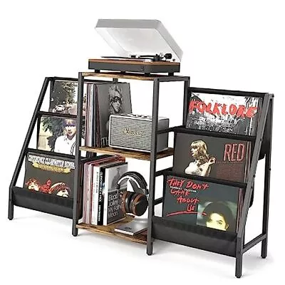 Record Player Stand With Vinyl Storage Record Player Table With Vinyl Record  • $114.27