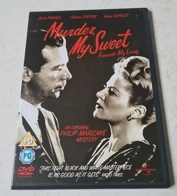 MURDER My Sweet Farewell My Lovely Dick Powell - Slim Case Region 2 UK DVD • £7.99