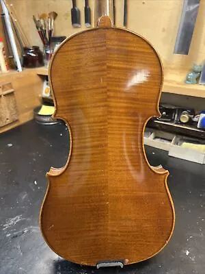 Old German Unlabeled 4/4 Violin For Repair. • $395