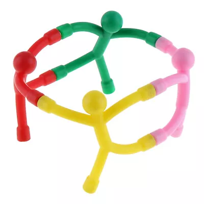 5x Q Man Mini Flexible Fridge Magnets For Child Gift Fun Creative Toy Handicraft • $9.15