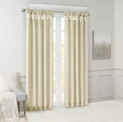 Madison Park Emilia Ivory 50 In. W X 84 In. L Panel Curtain  • $14.95