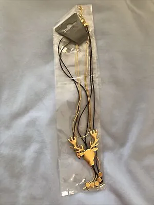 Pilgrim Jewellery Tan And Yellow Moose Necklace • $8.49