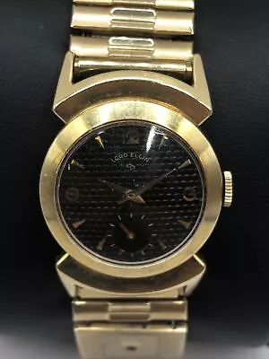 Lord Elgin  Art Deco Vintage Mens Watch  14k Gold Filled Case - Running • $34