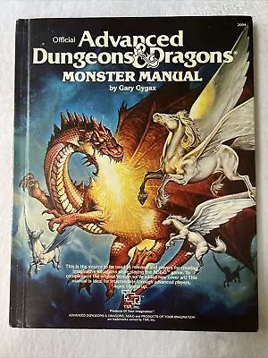 MONSTER MANUAL (2nd Cover) TSR 1983 Dungeons & Dragons 1st Edition NM-! • $149