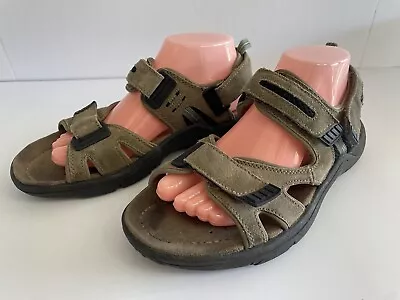 Mossimo Supply Co. Brown Suede Adjustable Sandals - Mens Size 8 • $14.50