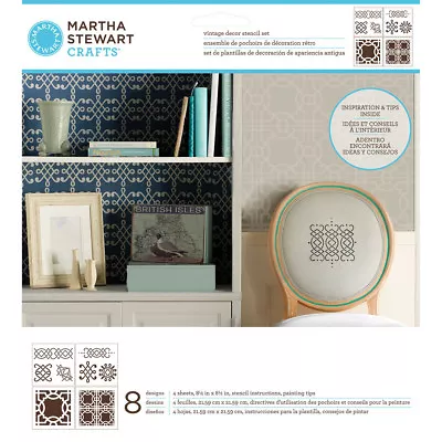 Martha Stewart Crafts ® Vintage Décor Stencils - Ornamental Trellis 33556 NEW • $6.76