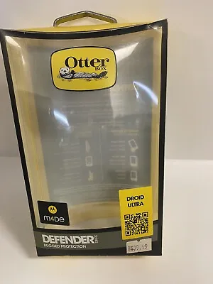 OEM OtterBox Defender Series Case For Motorola Droid Ultra - Black - 77-31052 • $16