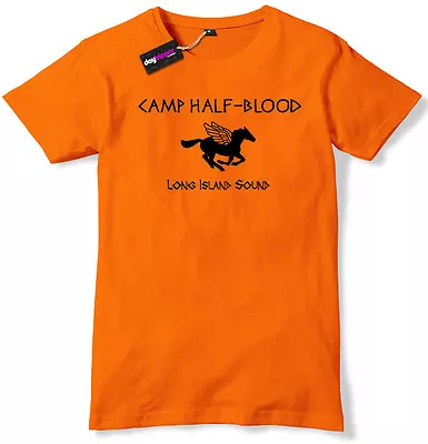 £11.99 • Buy Camp Half Blood Funny Book T-Shirt Mens / Boys Tshirt