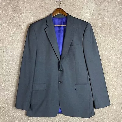 Charles Tyrwhitt Suit Jacket Mens 42L 42 Long Charcoal Italian Blazer Sport Coat • $53.99