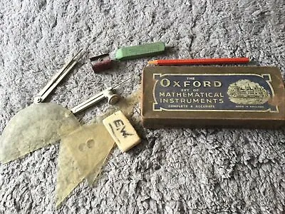 Vintage The Oxford Set Of Mathematical Instruments In Tin  • £12