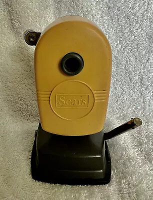 Vintage 1960's Sears Pencil Sharpener Working Complete Retro / Mid Century Mod. • $14.99