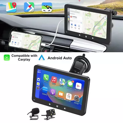7  Car Standalone Monitor Stereo Player For CarPlay Android Auto With Camera MIC • $114.20