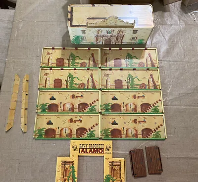 Marx Alamo Reissue Tin Litho Set With  Mexicans And Pegs • $16.99