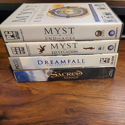 Fantasy Computer PC Video Game Lot Dreamfall Myst Sacred Rings IV V • $9.99