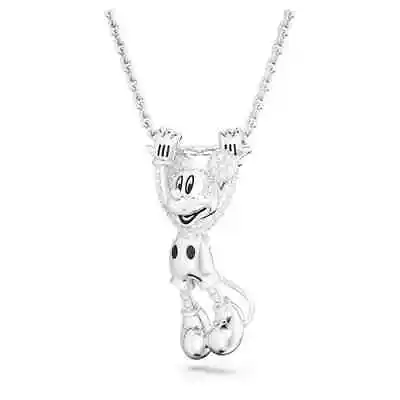 NIB Sparkling Swarovski Crystal Disney Mickey Mouse Pendant Rhodium Plated • $159.99