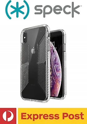 $58.74 • Buy IPhone X/ XS SPECK Presidio Perfect-Clear With Grips Shockproof Protection Case