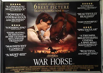 Cinema Poster: WAR HORSE 2012 (Review Quad) Jeremy Irvine Emily Watson • £13.95