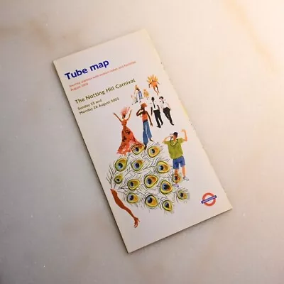 London Underground Tube Map August 2002 (Notting Hill Carnival) • £6