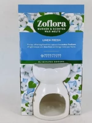 Zoflora Scented Wax Melts With Oil Burner --Linen Fresh Scent-- Odour Eliminator • £8.50