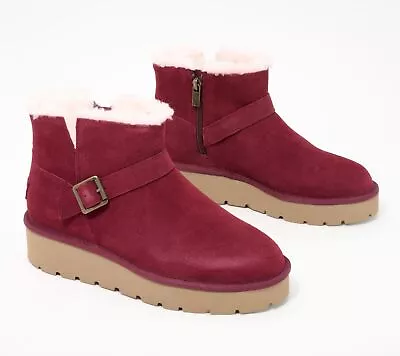 Koolaburra By UGG Women's Shoe Sz 10 (US Women's) Suede Wedge Winter Red A611975 • $35.25