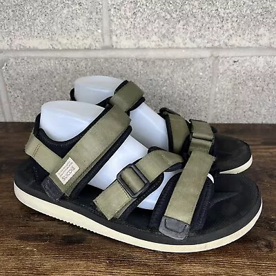 Suicoke Kisee-V Mens Sandals Size 11 Green Outdoor Nylon Vibram Sport • $73.06