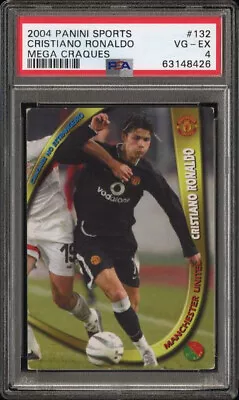 Panini  Sports 2004 Cristiano Ronaldo Man Utd Mega Craques Psa 4 • £41