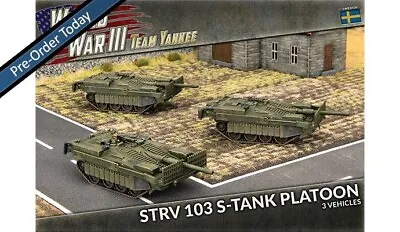Strv 103 S-tank Platoon Swedish (x3 Plastic) WWIII Team Yankee • $27