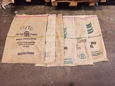 Free Delivery 5 Used Hessian / Jute Coffee Sacks • £13