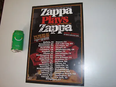 Rare Autographed Zappa Plays Zappa 2015 World Tour Poster • $49.95