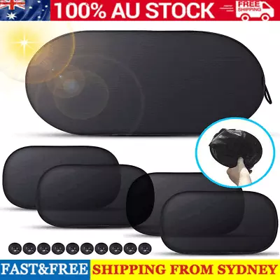 5x Car Side Rear Window Screen Mesh Sun Shade Cover Windshield Sunshade Visor • $9.99