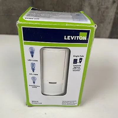 Leviton DVS02-1LW Decora Vacancy Motion Sensor In-Wall Switch Manual-On Vacancy • $11.95