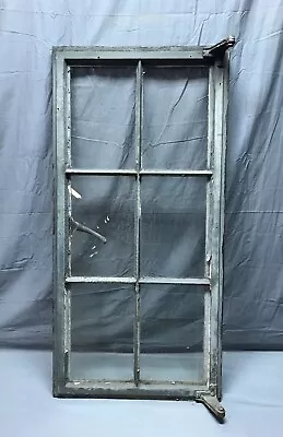 VTG Tudor 19x40 Industrial Steel Casement 6 Lite Glass Window Old Gray 1258-22B • $495