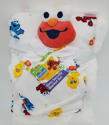 Elmo Baby Blanket Security Set Sherpa Sesame Street Cookie Monster... • $17.99