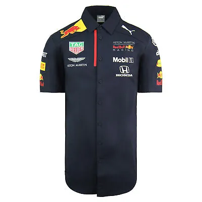 £43.99 • Buy Puma Aston Martin Red Bull Racing Team F1 Short Sleeve Mens Shirt 762883 01