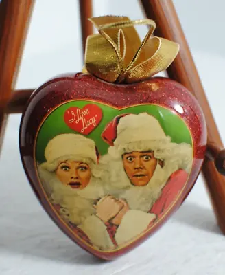 “I Love Lucy” Lucy And Ricky Heart Decoupage Christmas Ornament • $10