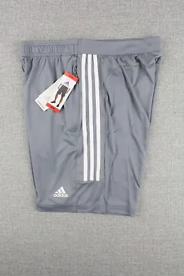 Adidas Men's Aeroready Pes Shorts M 3S  Gray Size M  L  XL 9 Inseam Zip Pocket • $19.95