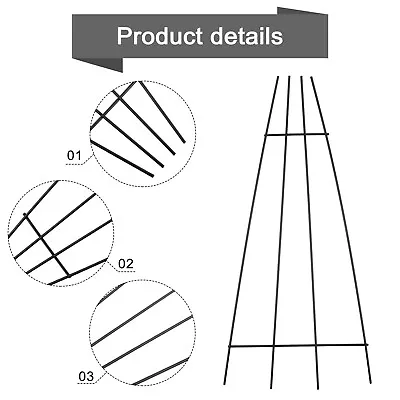 Classic Fan Shape Plant Trellis Sturdy And Weatherproof Ideal For Houseplants • £12.47