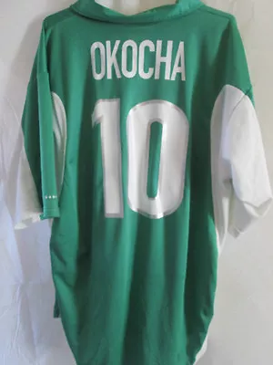 £99.99 • Buy Nigeria Okocha 10 2000 Home Football Shirt Size XL /34879