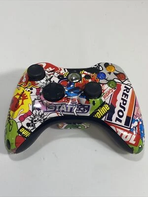 $44.99 • Buy Xbox 360 Wireless Controller - CUSTOM HYDRO DIPPED STICKER BOMB