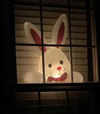 Easter Blow Mold Bunny Rabbit Window Light Lighted Yard Display • $33.30