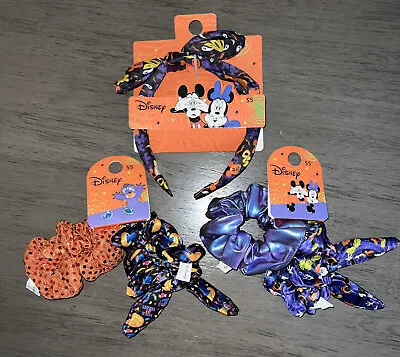 Disney Mickey Minnie Stitch Girls Earrings & Hair Accessories Set Halloween New • $10.99