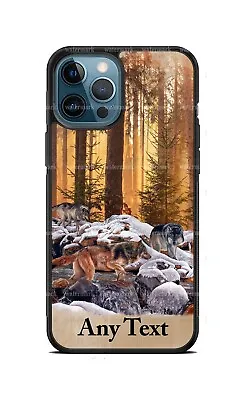 Wolf Pack Wild Animals Fall Harvest Phone Case For IPhone 14 Samsung S22 Google • $21.98