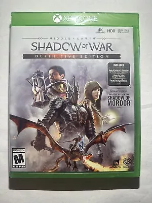 Middle-Earth: Shadow Of War Definitive Edition Xbox One (Brand New Factory Seale • $19.87