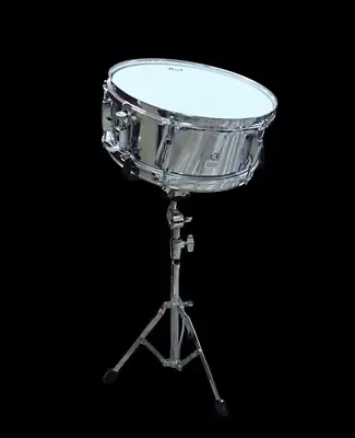 Pearl 14  X 6  Steel Shell Snare Drum With Stand • $120