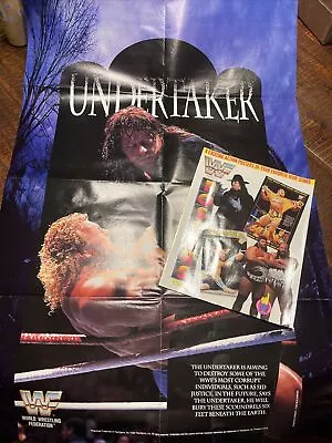 Wwe WWF Poster Book Wrestling Tatanka Undertaker #2 With Cover Book • $29.99