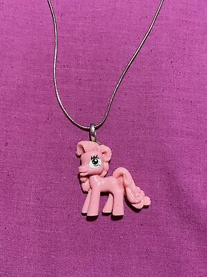 Kawaii My Little Pony Pinkie Pie Figure Pendant Necklace Gift Cute Charm Chain • £10