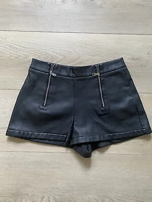 $8.90 • Buy ZARA Trafaluc Collection Women’s Faux Leather Shorts Size S