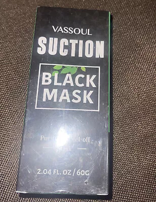 Vassoul Suction Black Mask Deep Cleansing Oil Control Peel Off 2.04 Fl.oz. • $7