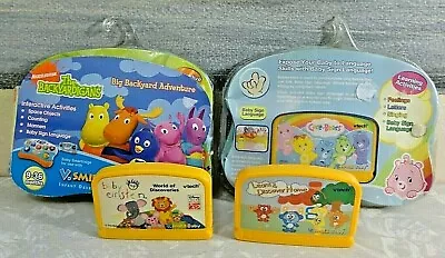 4 VTECH VSmile Baby GAME Lot: Backyardigans/EINSTEIN/Care Bears/+ *Some NEW!* • $15