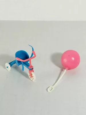 Vintage Mattel Liddle Kiddles TRIKEY TRIDDLE TLC Tricycle And Pink Balloon • $22.99